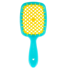 Janeke Superbrush щітка для волосся голуба з жовтим 