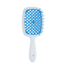 Janeke Superbrush щітка для волосся біло-блакитна