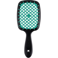 Janeke Superbrush щітка для волосся чорна з бірюзовим