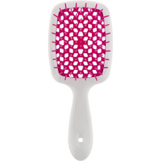 Janeke Superbrush small щітка для волосся біла з фуксією 