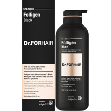 Шампунь для відновлення кольору сивого волосся Dr.FORHAIR Folligen Black Shampoo (300 мл) - купити по ціні 1550 грн в Україні | MELANI