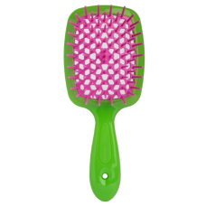 Janeke Superbrush small щітка для волосся салатова з малиновим 