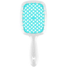 Janeke Superbrush щітка для волосся біло-бірюза 