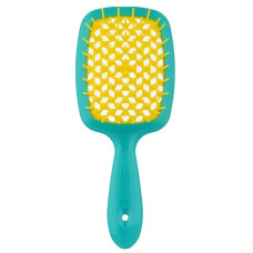 Janeke Superbrush щітка для волосся бірюзова з жовтим 