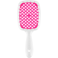 Janeke Superbrush small щітка для волосся біла з рожевим 