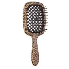Janeke Superbrush щітка для волосся леопардова з чорним
