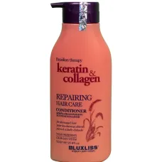 Відновлюючий кондиціонер з кератином і колагеном Luxliss Repairing Hair Care Conditioner, 500 мл