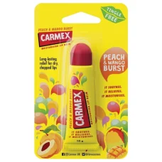 Carmex бальзам для губ зі смаком персика та манго, туба, 10 г 