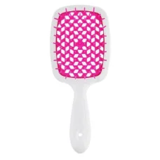 Janeke Superbrush щітка для волосся біло-фуксія 
