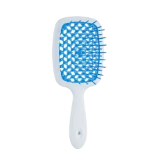Janeke Superbrush Small щітка для волосся біло-блакитна